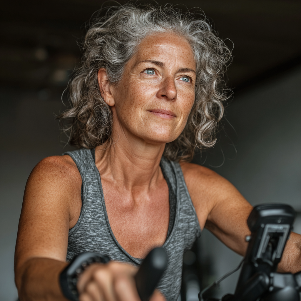 Grup de adulți activi practicând exerciții de echilibru în natură